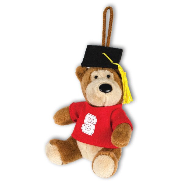 Plush Ornament Grad Bear